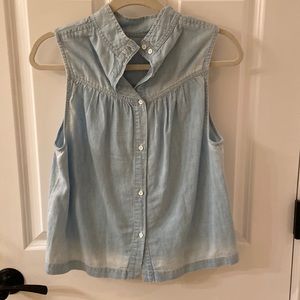 Bella Dahl lightweight denim sleeveless top. Size S. Perfect condition.
